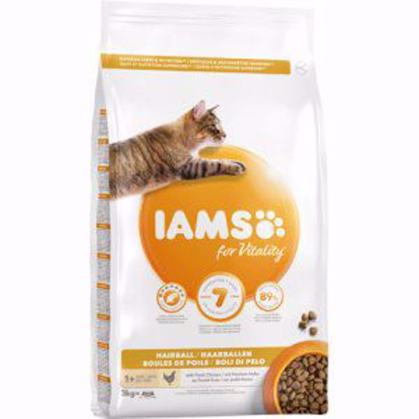 Iams Adult Hairball Control Chicken 3 kg.