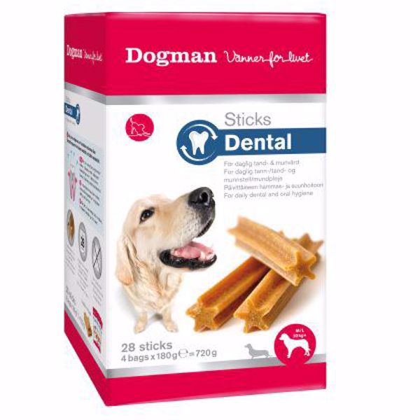 Dogman Dental Sticks Medium/Large 28 stk. 720 gr.