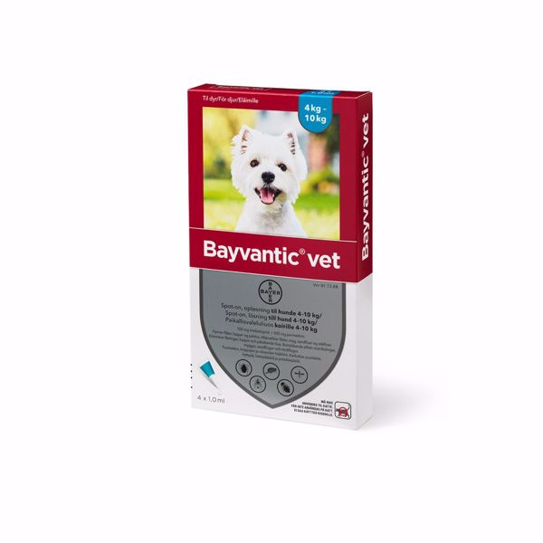 Bayvantic Vet Hund 4-10 kg. 4x1 ml.