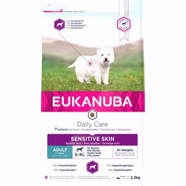 Eukanuba DailyCare Sensitive Skin 2,3 kg.
