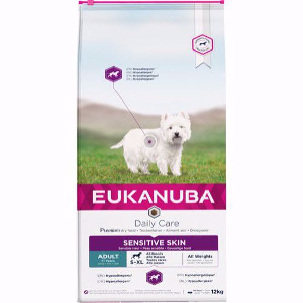 Eukanuba DailyCare Sensitive Skin 12 kg.