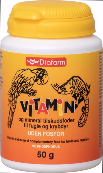 Vitaminpulver til fugle og krybdyr 50 gr.